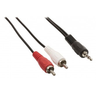 Stereo audio kábel s konektorom jack, 3,5mm – 2x RCA